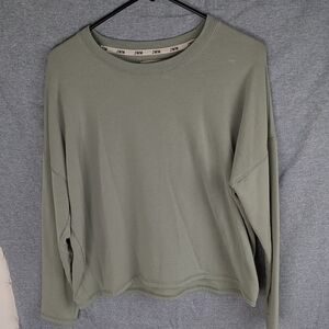 Madewell MWL Superbrushed Easygoing Sweatshirt Medium Green